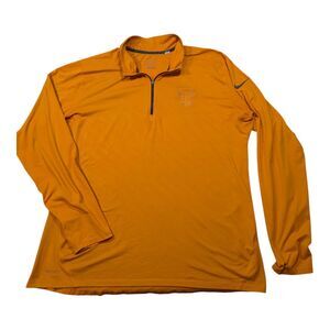 Nike Tennessee Volunteers 1/4 Zip Mens XXL Orange Jacket Drifit NCAA Stretch